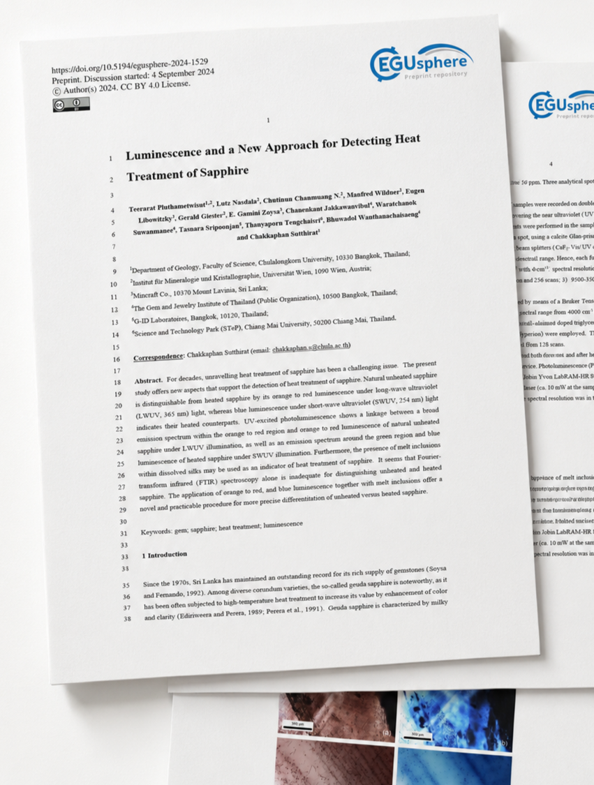 Luminescence and detecting heat treatment