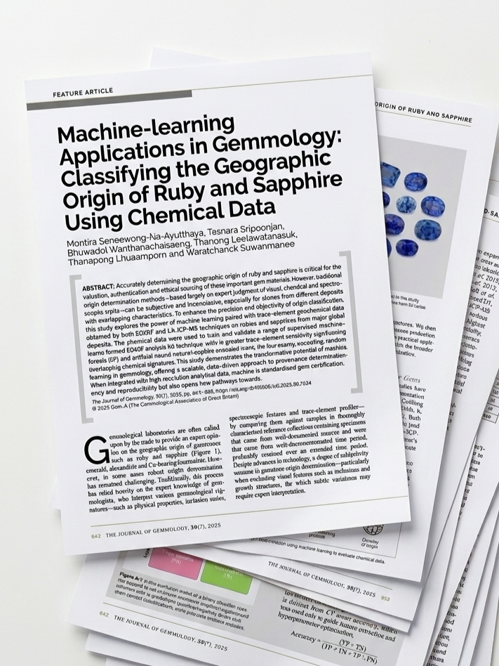 Machine-learning Applications in Gemmology